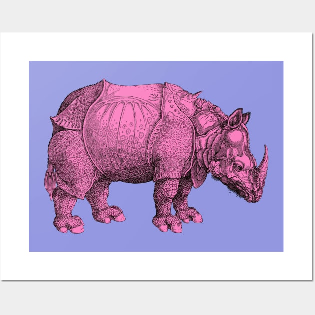 Pink Rhino Wall Art by Colonel JD McShiteBurger